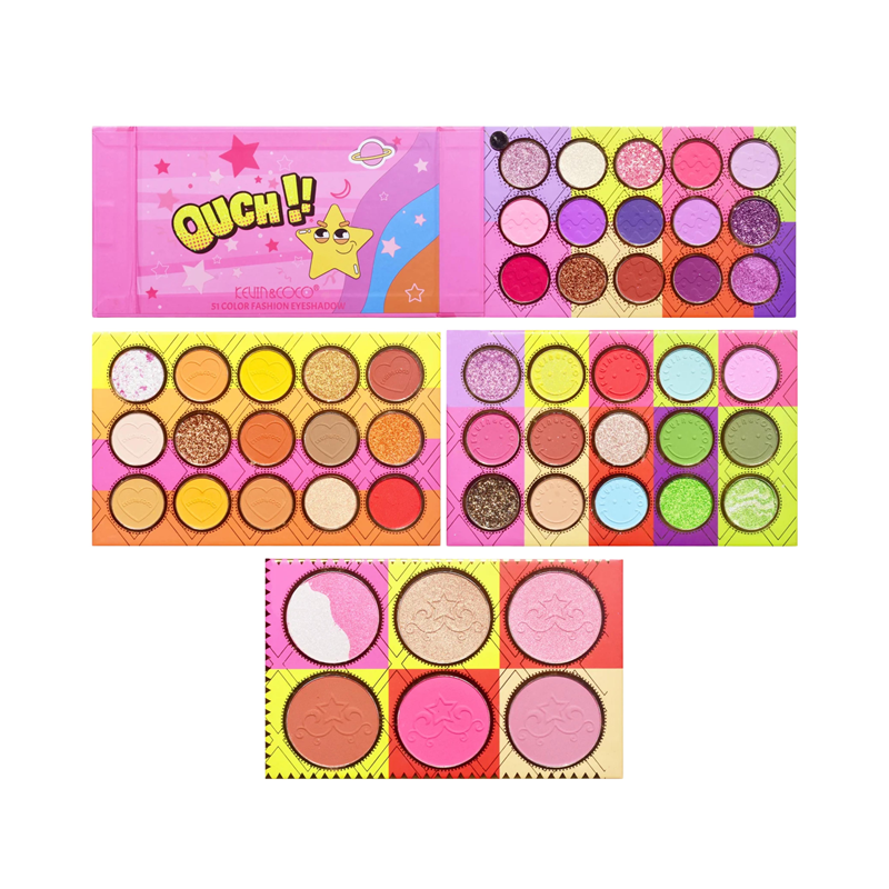 PALETA DE SOMBRAS 51 CORES - KEVIN & COCO