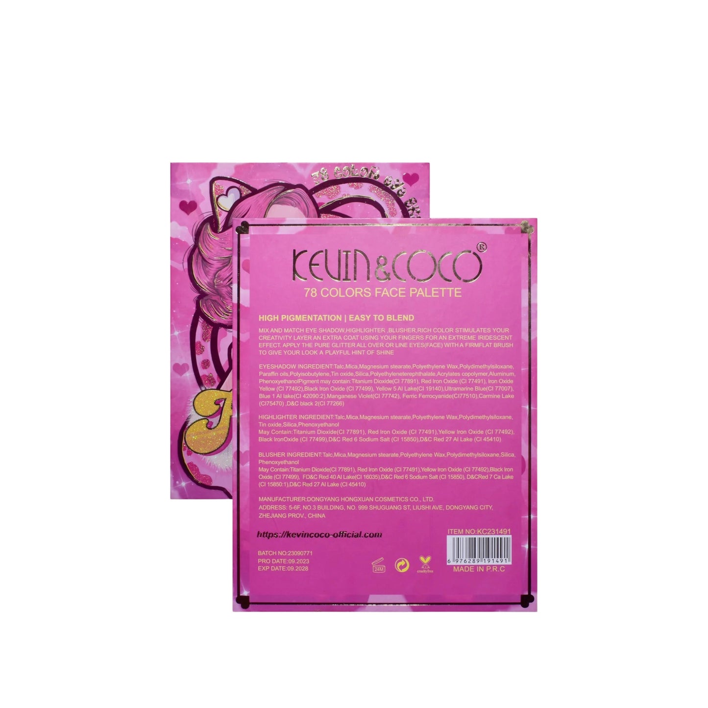 PALETA DE SOMBRAS 78 CORES - KEVIN & COCO